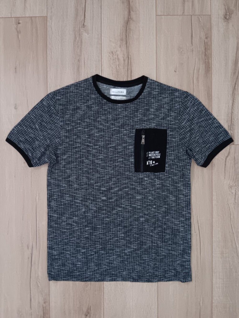 🔥4 for $20🔥Essentials Zara Mens Relaxed Fit Front Zip Pocket Tee in Size XXL